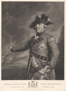 George Augustus Elliot, Lord Heathfield, governador de Gibraltar de Francesco Bartolozzi