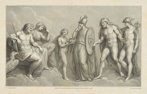 Hércules apresentado a Júpiter e Juno de Francesco Bartolozzi