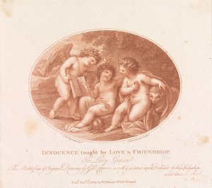 Unschuld gelehrt durch Liebe und Freundschaft de Francesco Bartolozzi