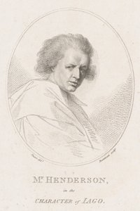 John Henderson, no personagem de Otelo de Iago Shakespeare, 1786. de Francesco Bartolozzi