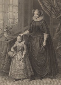Mary, Rainha da Escócia, publicado em 1779. de Francesco Bartolozzi
