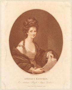 Porträt von Angelika Kauffmann de Francesco Bartolozzi