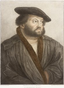 Retrato de Hans Holbein no Palácio de Kensington de Francesco Bartolozzi