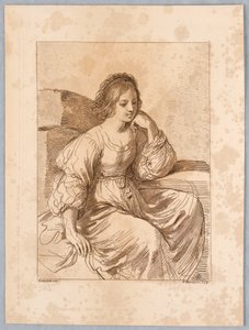 Retrato de uma senhora de Francesco Bartolozzi