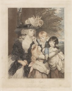 Retrato de Lady Smith e seus três filhos de Francesco Bartolozzi