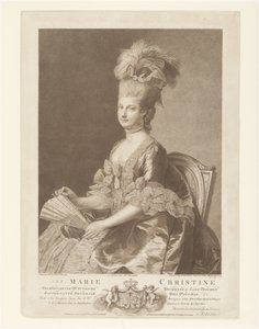Retrato de Maria Cristina da Áustria de Francesco Bartolozzi