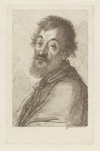 Retrato de um homem com barba de Francesco Bartolozzi
