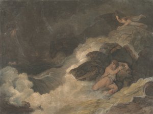 Poetas britânicos de Shakespeare Tempest Macklin, 1798. de Francesco Bartolozzi