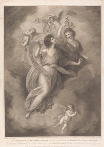 A apoteose de uma linda fêmea de Francesco Bartolozzi