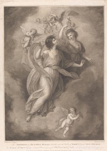 A apoteose de uma linda fêmea de Francesco Bartolozzi