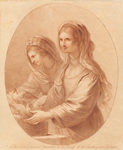 As filhas de Guercino de Francesco Bartolozzi
