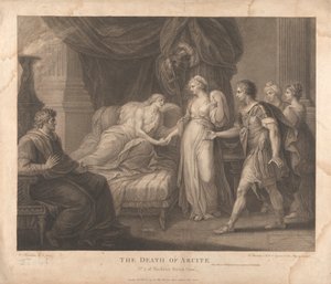 A Morte de Arcite de Francesco Bartolozzi
