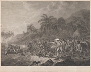 A Morte do Capitão Cozinheiro de Francesco Bartolozzi