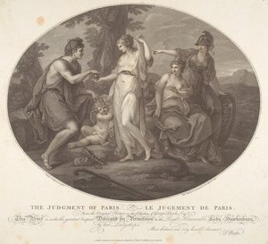 O julgamento de Páris de Francesco Bartolozzi