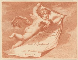 Eintrittskarte für das Theatre Royal, Covent Garden de Francesco Bartolozzi