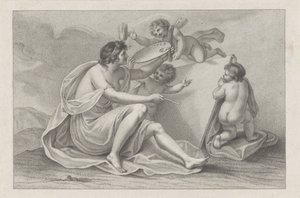 Impressão do título com a personificação da pintura
Ciprianis rudimentos do desenho (título da série)
Ciprianis rudimentos do desenho (título da série) de Francesco Bartolozzi