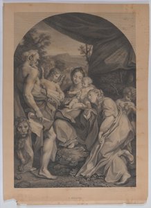 Virgem e Menino com São Jerônimo à esquerda, 1822