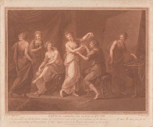Zeuxis Composição da imagem de Juno de Francesco Bartolozzi