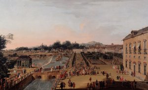 Fernando VI e Bárbara de Bragança nos jardins de Aranjuez, 1756