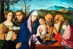 Apresentação de Jesus no templo de Francesco Bissolo