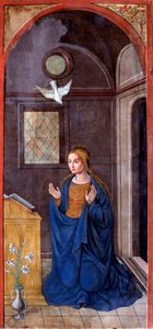 Anunciação: Mary (Pintura, cerca de 1549) de Francesco Brea