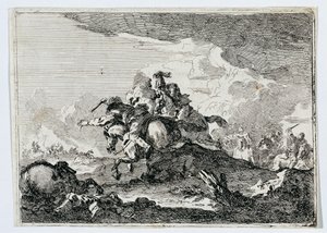 batalha de cavalaria de Francesco Casanova