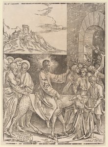 A entrada de Cristo em Jerusalém de Francesco Denanto