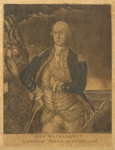 Sua Excelência, George Washington Esqr., c. 1776 (mezzotint) de Francesco Fergola