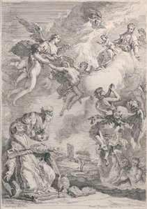 Papa São Gregório I liberta as almas do purgatório com suas orações, 1731.