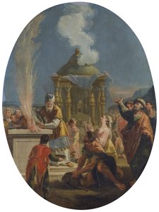 Sacrifício de Aarão, de Francesco Fontebasso de Francesco Fontebasso