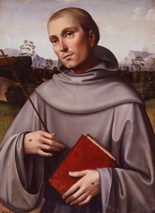 São Francisco, ca. 1500, de Francesco Francia (ca. 1450-1517), painel, 55x45 cm