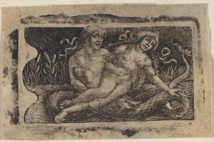 Tritão e Ninfa de Francesco Francia or Peregrino da Cesena
