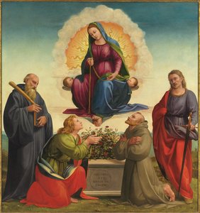 Madonna delle Cintola com Santos Benedict, Thomas, Francis e Julian