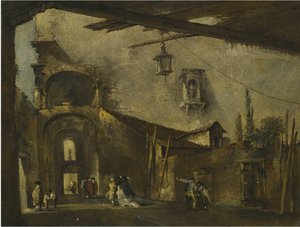 Uma rua em Veneza de Francesco Guardi