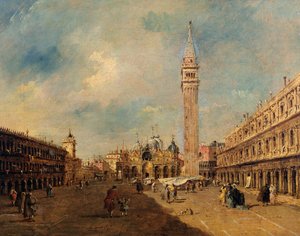 Praça San Marco, c.1780 de Francesco Guardi