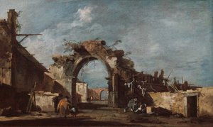 Arco em ruínas de Francesco Guardi