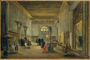 A antecâmara da Sala del Maggior Consiglio de Francesco Guardi