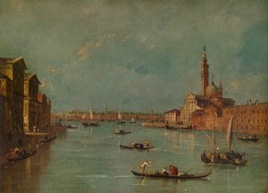 A ilha de San Giorgio, Veneza, c1770, 1938 de Francesco Guardi