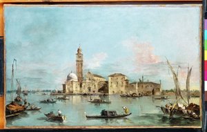 A ilha de San Michele, Veneza de Francesco Guardi