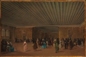 O Ridotto Pubblico no Palazzo Dandolo de Francesco Guardi