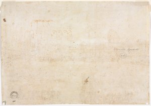 Três Esboços de Arcos (verso) de Francesco Guardi