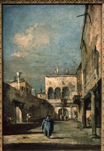 pátio veneziano de Francesco Guardi