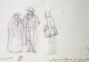 Francesco Hayez encontra seu tio e sua tia em Roma de Francesco Hayez