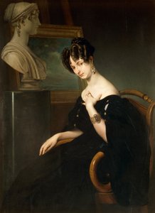 Retrato de Cristina Trivulzio Belgiojoso, de Francesco Hayez (1791-1882), óleo sobre tela de Francesco Hayez
