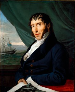 Retrato de Francesco Peloso, Meceno Principal por Francesco Hayez Pintura por Francesco Hayez (1791-1882) Coleção Particular de Francesco Hayez