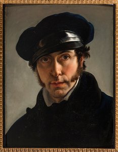 Auto-retrato de Hayez, Francesco (1791-1882). Óleo sobre tela, c. 1822. Coleção Particular de Francesco Hayez