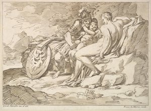 Vênus, Marte e Cupido, 1725-80. de Francesco Lamarra