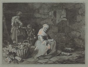 Interior de uma casa de Francesco Londonio