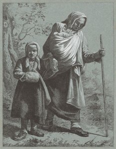 Mulher Camponesa com Dois Filhos, 1764. de Francesco Londonio