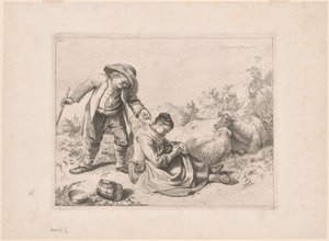 Prato 10, do Conjunto de 12 cenas pastorais de Francesco Londonio